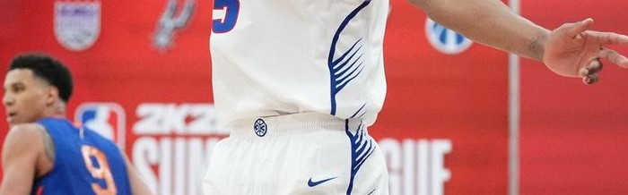 霍兰德夏联露死亡之瞳！隔扣两人杜伦上前撞胸 轰28+11投射进步明显